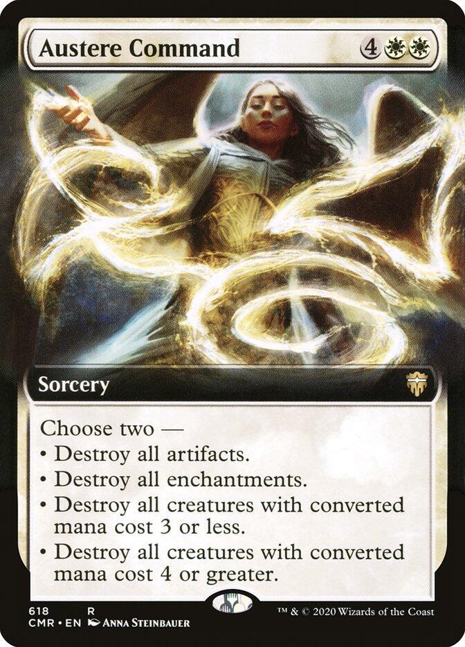 Austere Command (Extended Art) [Commander Legends] 618