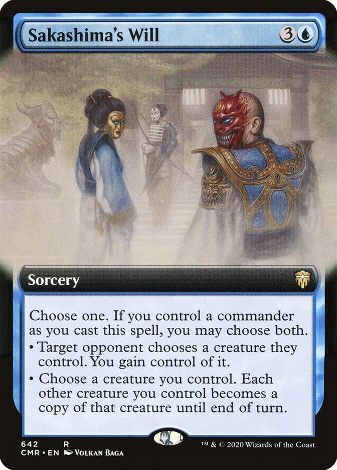 Sakashima's Will (Extended Art) [Commander Legends] 642