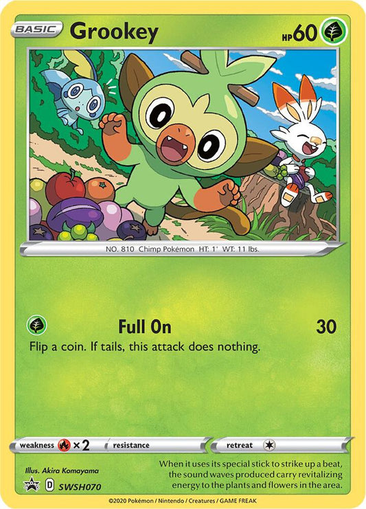 Grookey - SWSH070 [SWSH: Sword & Shield Promo Cards] SWSH070
