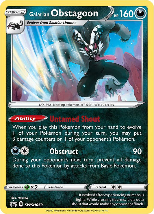 Galarian Obstagoon - SWSH059 [SWSH: Sword & Shield Promo Cards] SWSH059