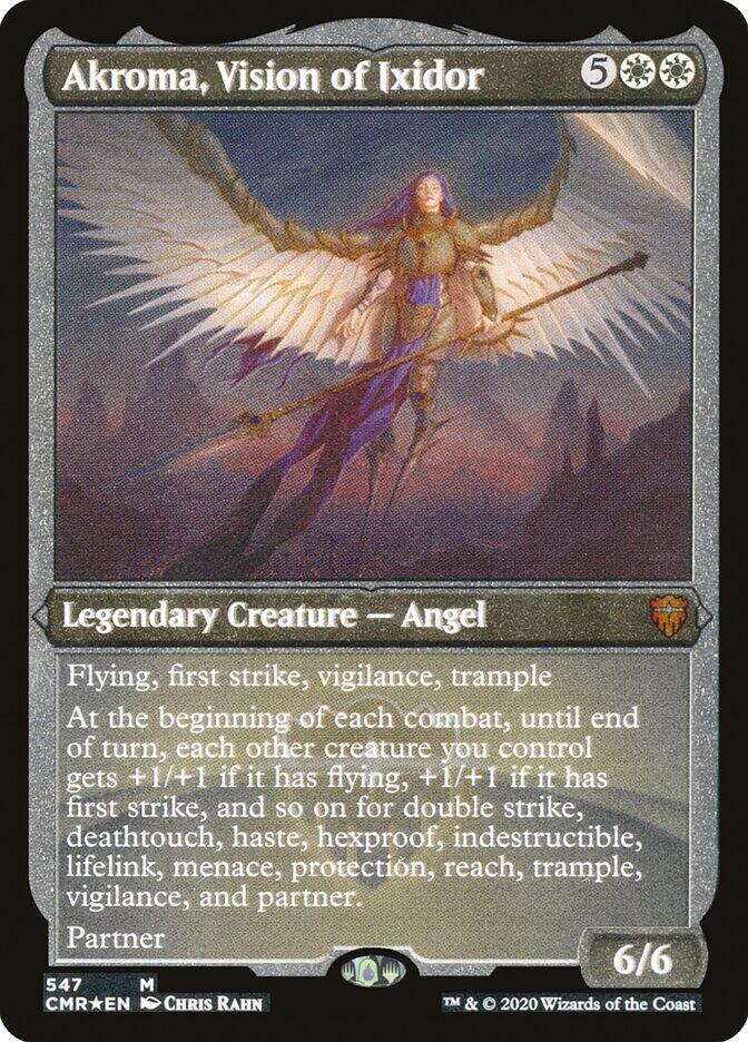 Akroma, Vision of Ixidor (Foil Etched) [Commander Legends] 547