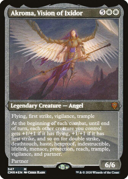 Akroma, Vision of Ixidor (Foil Etched) [Commander Legends] 547