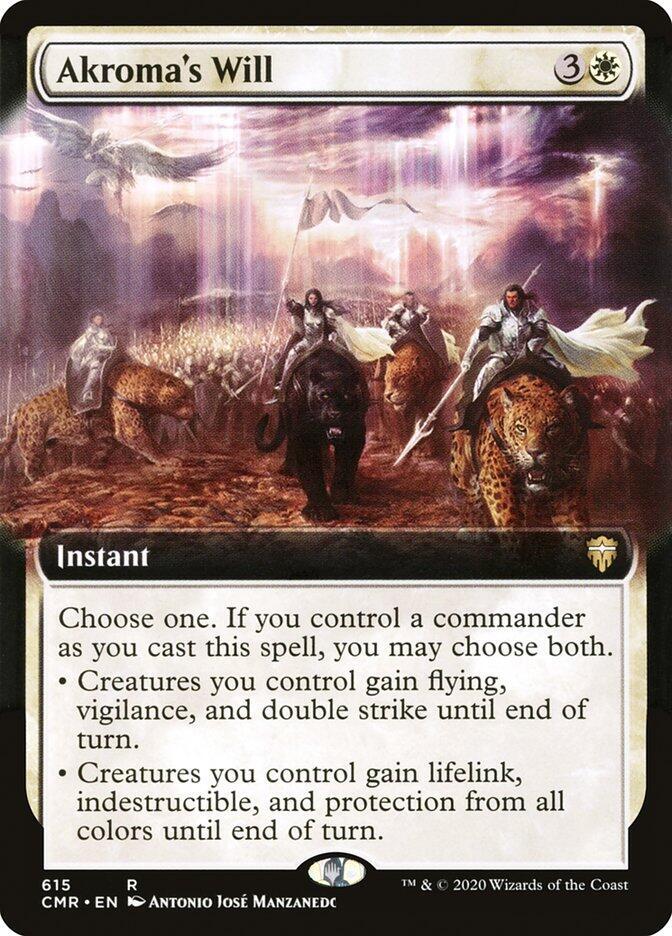 Akroma's Will (Extended Art) [Commander Legends] 615