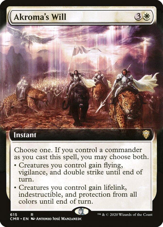 Akroma's Will (Extended Art) [Commander Legends] 615