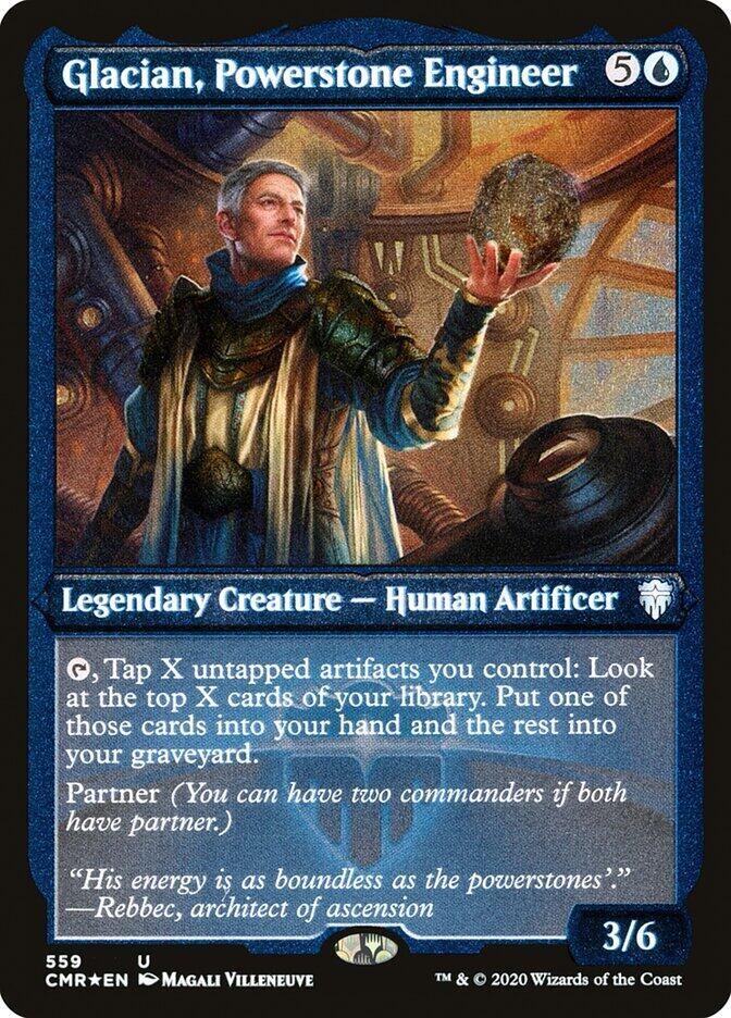 Glacian, Powerstone Engineer (Foil Etched) [Commander Legends] 559