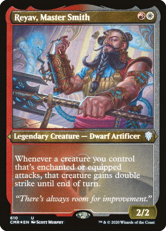 Reyav, Master Smith (Foil Etched) [Commander Legends] 610