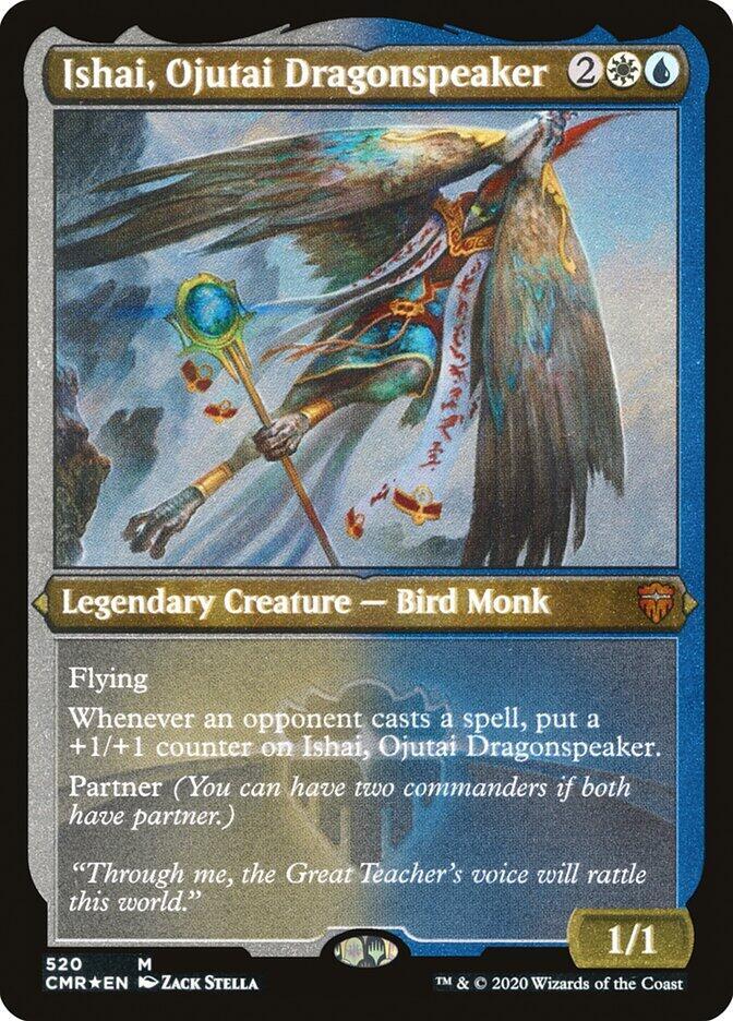 Ishai, Ojutai Dragonspeaker (Foil Etched) [Commander Legends] 520