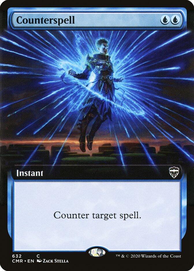 Counterspell (Extended Art) [Commander Legends] 632