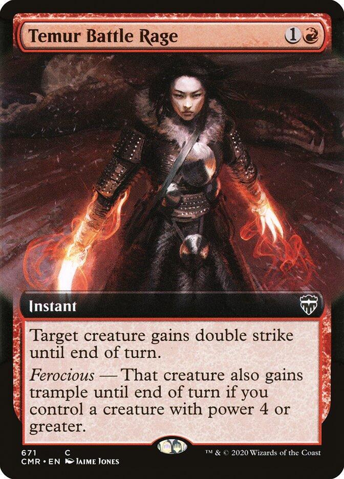 Temur Battle Rage (Extended Art) [Commander Legends] 671