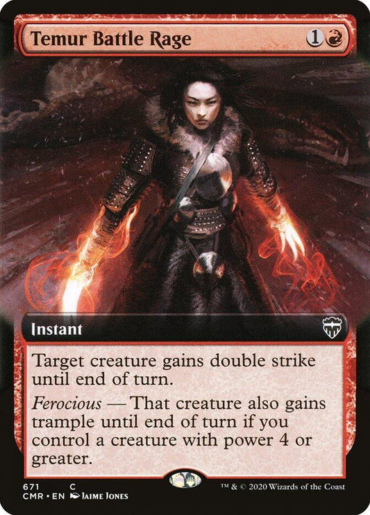 Temur Battle Rage (Extended Art) [Commander Legends] 671