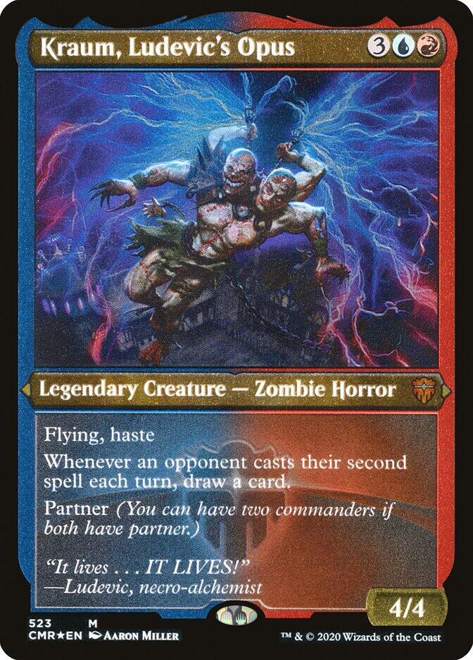 Kraum, Ludevic's Opus (Foil Etched) [Commander Legends] 523