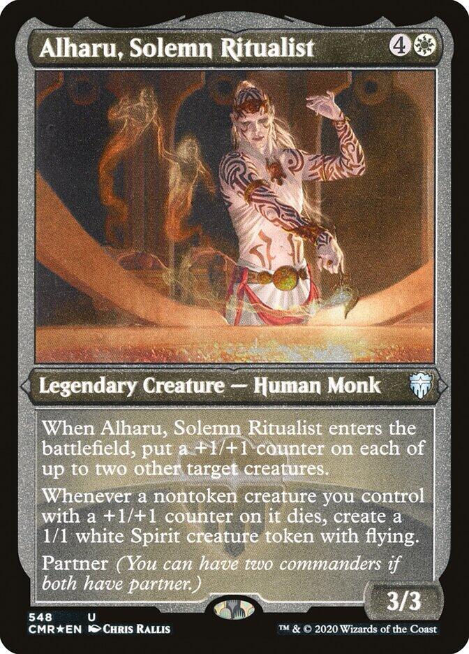 Alharu, Solemn Ritualist (Foil Etched) [Commander Legends] 548
