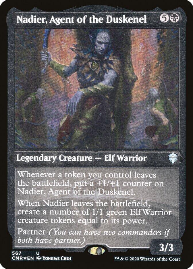 Nadier, Agent of the Duskenel (Foil Etched) [Commander Legends] 567