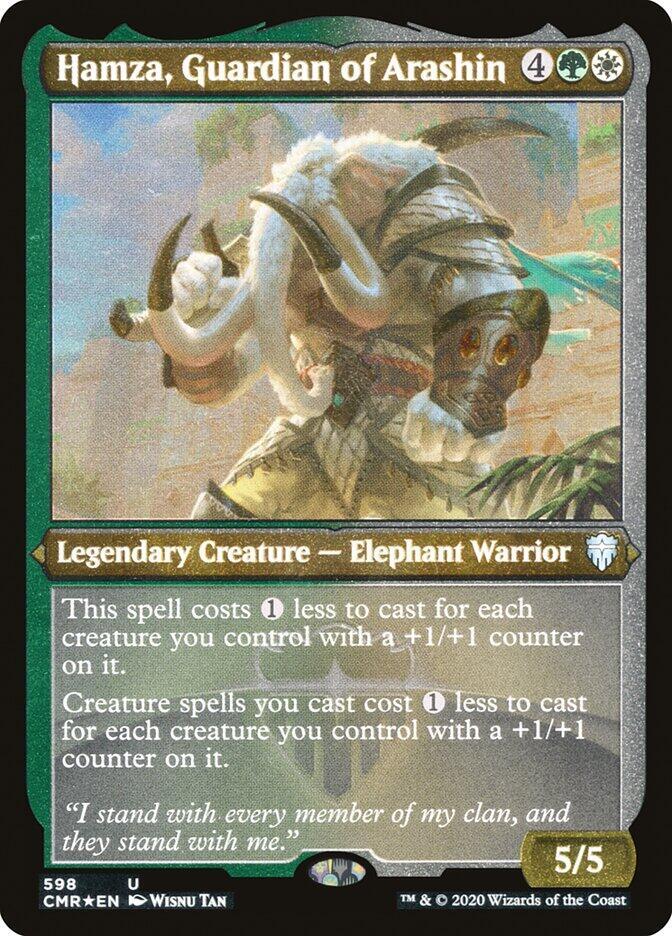 Hamza, Guardian of Arashin (Foil Etched) [Commander Legends] 598