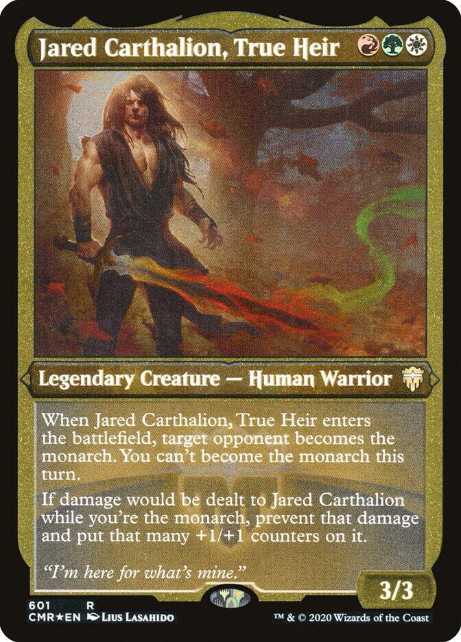 Jared Carthalion, True Heir (Foil Etched) [Commander Legends] 601