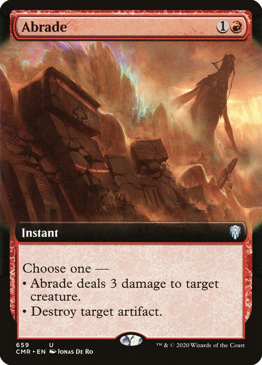 Abrade (Extended Art) [Commander Legends] 659