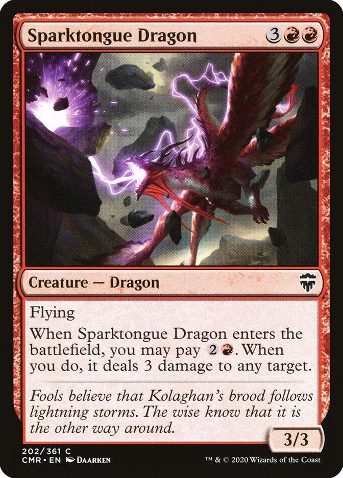 Sparktongue Dragon [Commander Legends] 202