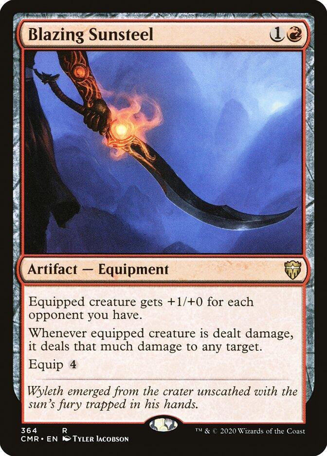 Blazing Sunsteel [Commander Legends] 364