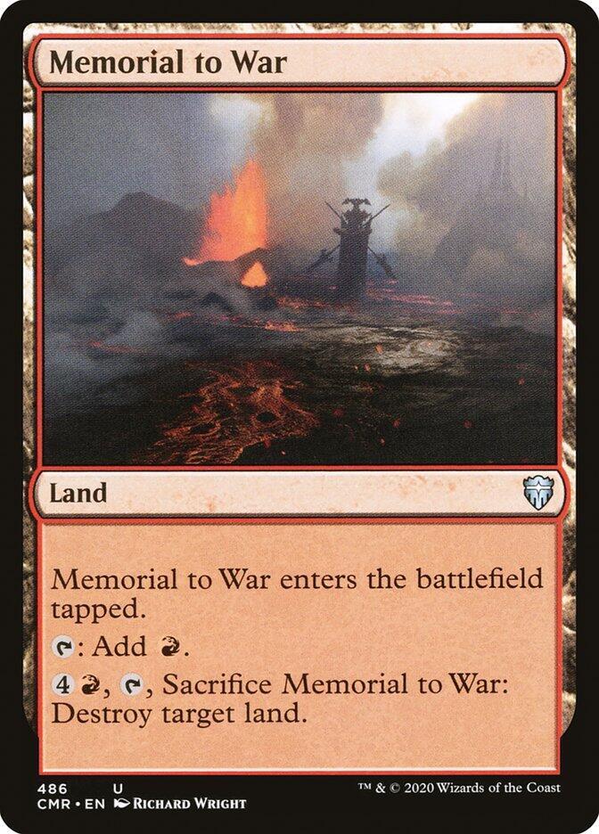 Memorial to War [Commander Legends] 486