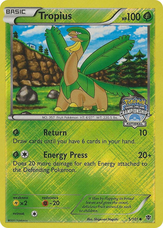 Tropius - 5/101 (National Championships) [League & Championship Cards] 005/101