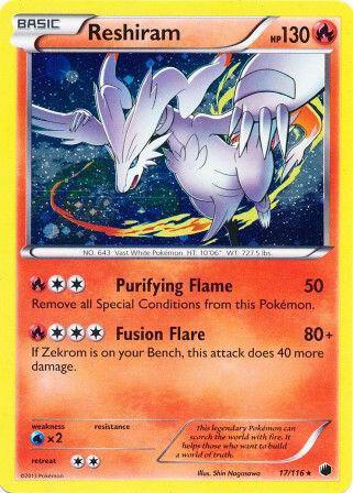Reshiram - 17/116 (Cosmos Holo) [Miscellaneous Cards & Products] 017/116