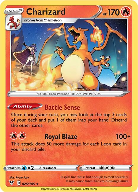 Charizard - 25/185 (Cracked Ice Holo) [Deck Exclusives] 025/185