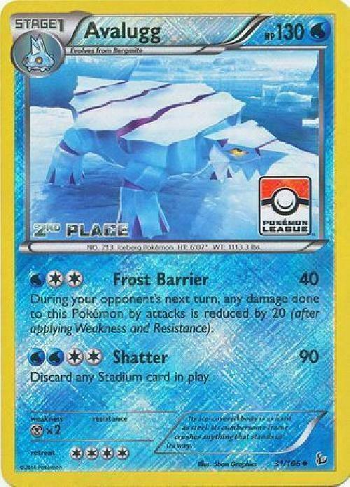 Avalugg - 31/106 (Pokemon League) [2nd Place] [League & Championship Cards] 031/106