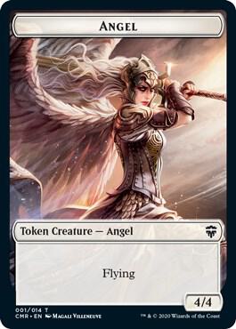 Angel // Treasure Double-Sided Token [Commander Legends] 1 // 12