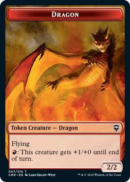 Dragon // Golem Double-Sided Token [Commander Legends] 7 // 9