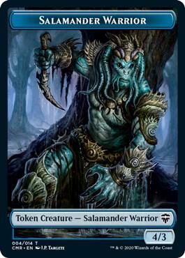 Salamander Warrior // Zombie Double-Sided Token [Commander Legends] 4 // 6