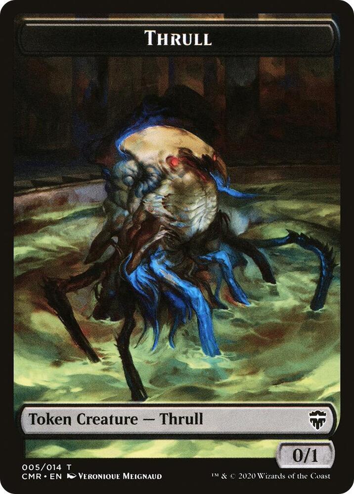Thrull // Treasure Double-Sided Token [Commander Legends] 5 // 12