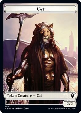 Cat // Soldier Double-Sided Token [Commander Legends] 15 // 16