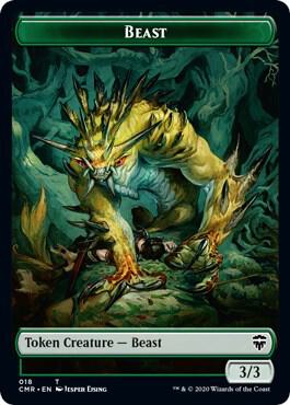 Beast (018) // Beast (019) Double-Sided Token [Commander Legends] 18 // 19