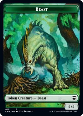 Beast (019) // Elephant Double-Sided Token [Commander Legends] 19 // 20