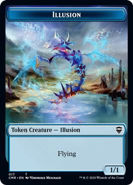 Illusion // Plant Double-Sided Token [Commander Legends] 17 // 21