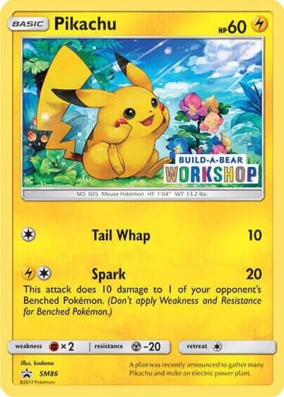 Pikachu - SM86 (Build-A-Bear Workshop Exclusive) [Miscellaneous Cards & Products] SM86