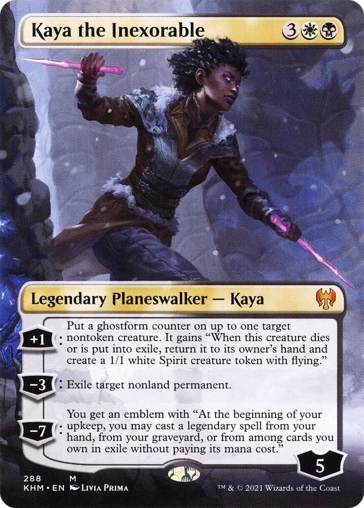 Kaya the Inexorable (Borderless) [Kaldheim] 288