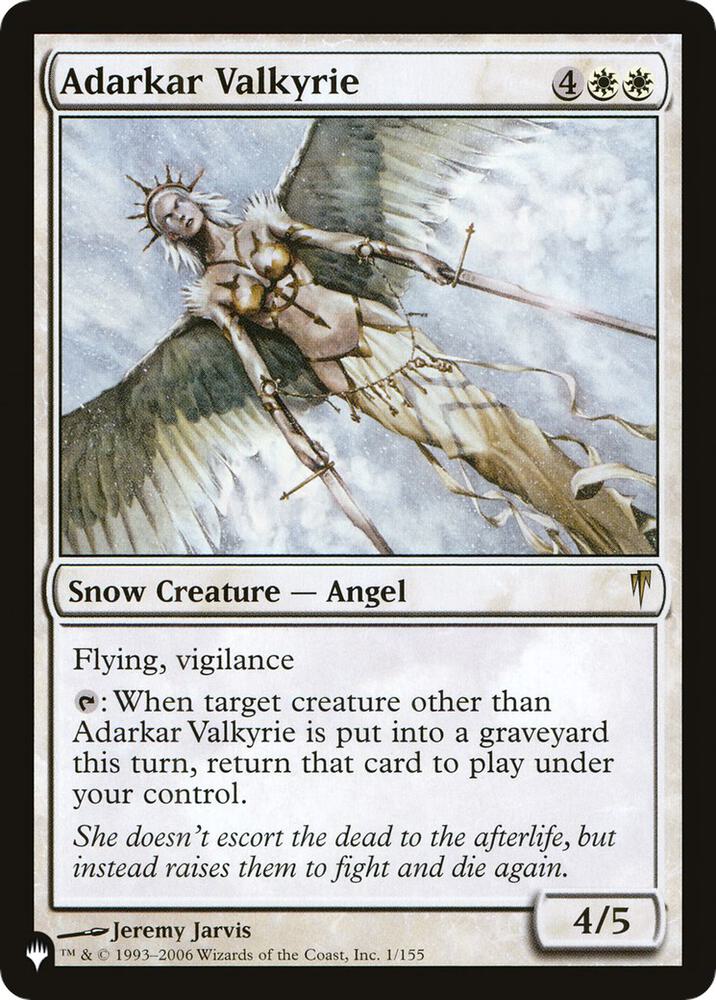 Adarkar Valkyrie [The List Reprints] 1/155