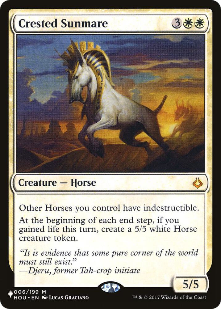 Crested Sunmare [The List Reprints] 006/199