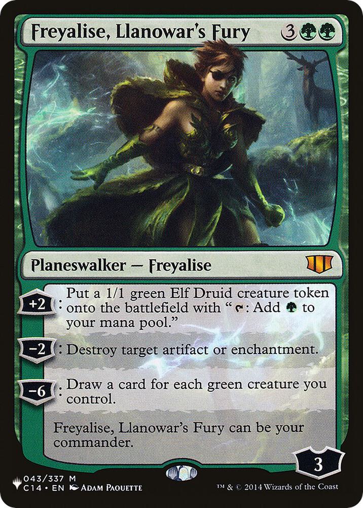 Freyalise, Llanowar's Fury [The List Reprints] 043/337