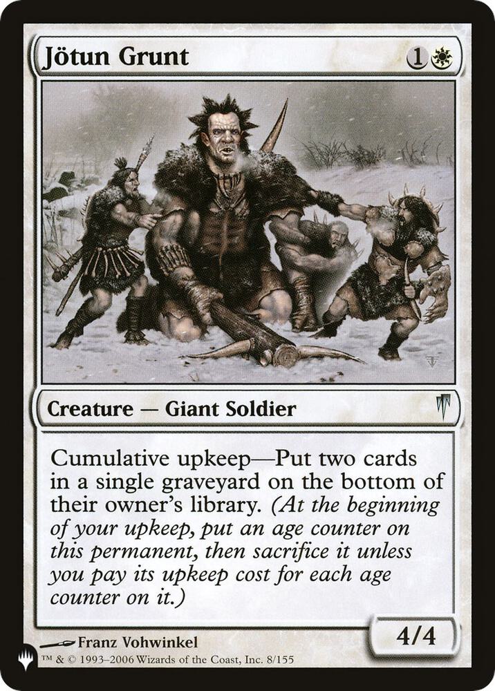 Jotun Grunt [The List Reprints] 8/155