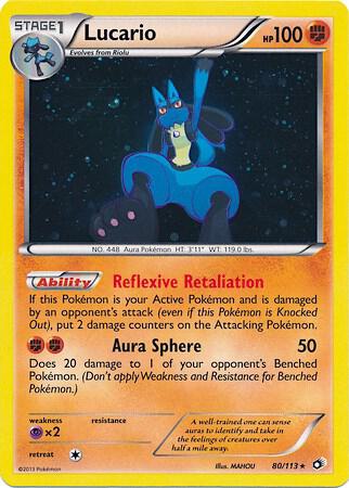 Lucario - 80/113 (Cosmos Holo) [Miscellaneous Cards & Products] 080/113