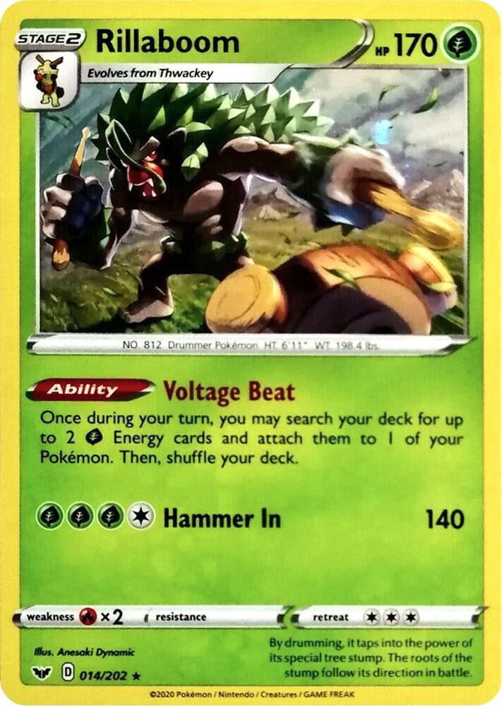 Rillaboom - 014/202 (Cosmos Holo) [Miscellaneous Cards & Products] 014/202