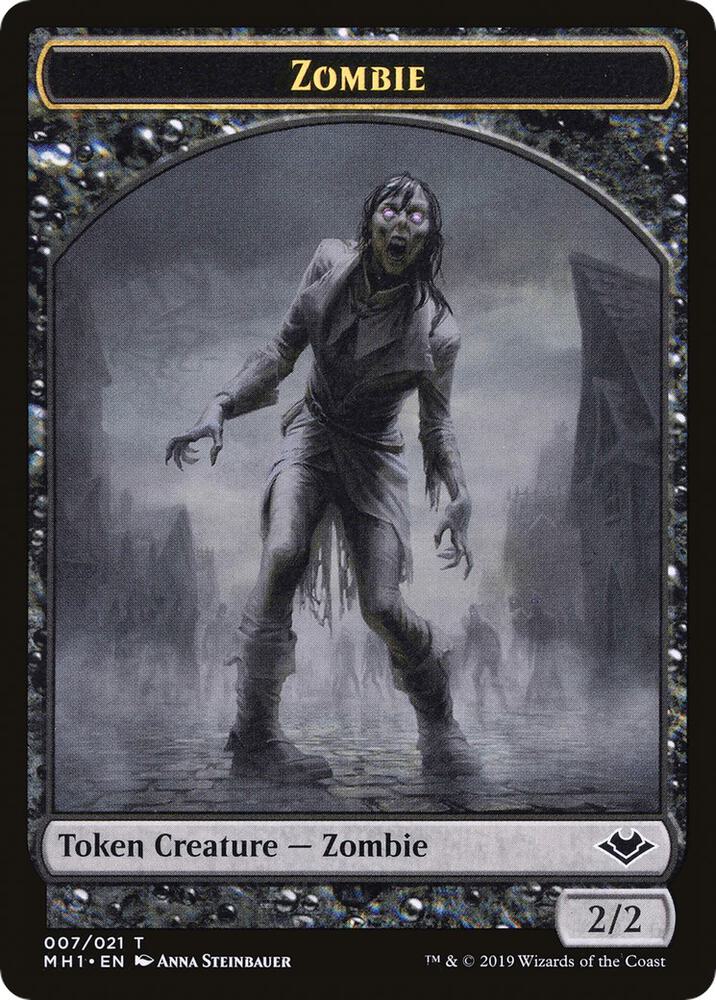 Zombie // Golem Double-Sided Token [Modern Horizons] 7 // 18