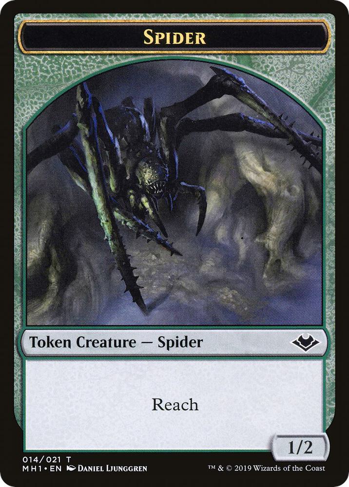 Spider // Spirit Double-Sided Token [Modern Horizons] 14 // 16