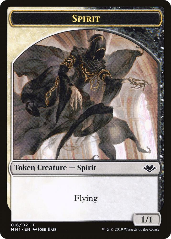Spirit // Golem Double-Sided Token [Modern Horizons] 16 // 18