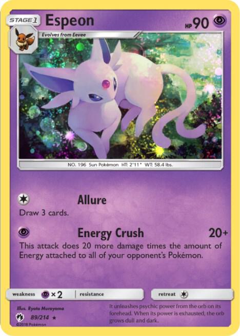 Espeon - 89/214 (Cosmos Holo) [Blister Exclusives] 089/214