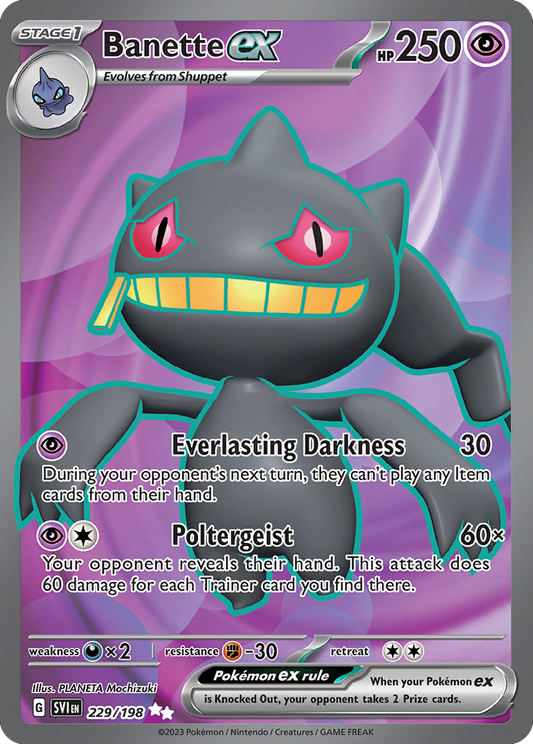 Banette ex - 229/198 Scarlet & Violet