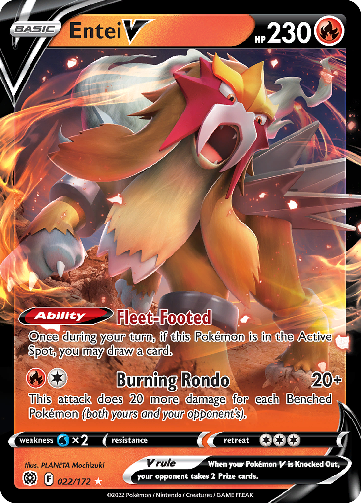 Entei V - 22/172 Brilliant Stars