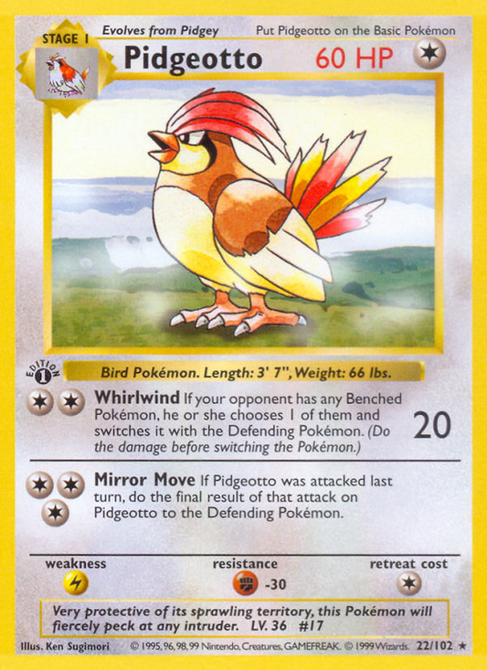 Pidgeotto - 22/102 Base